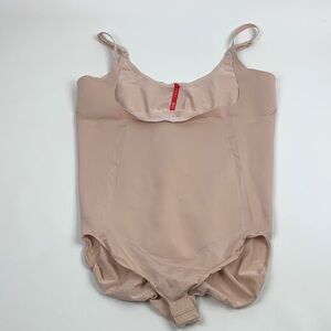 SPANX Support Compression Bodysuit in nude beige Size 3X Adjustable